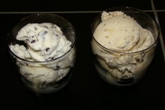 Mint Chocolate Chip and Heath Bar Ice Cream